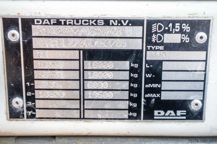 Box body DAF LF 220(16t)+DHOLLANDIA