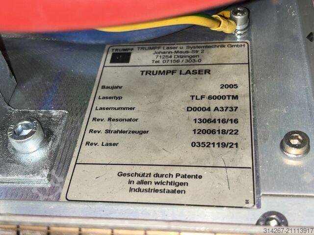 Resonator Trumpf Trumatic L 3050 - Resonator 6 kW