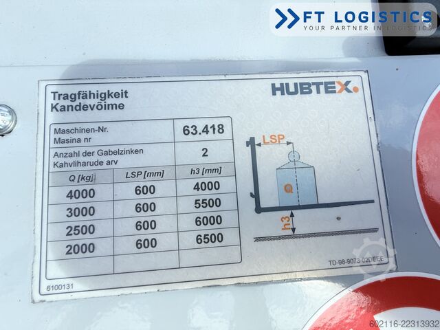 4-way forklift Hubtex DQ40D DIESEL TRIPLEX 6500 FREE-LIFT TOP1