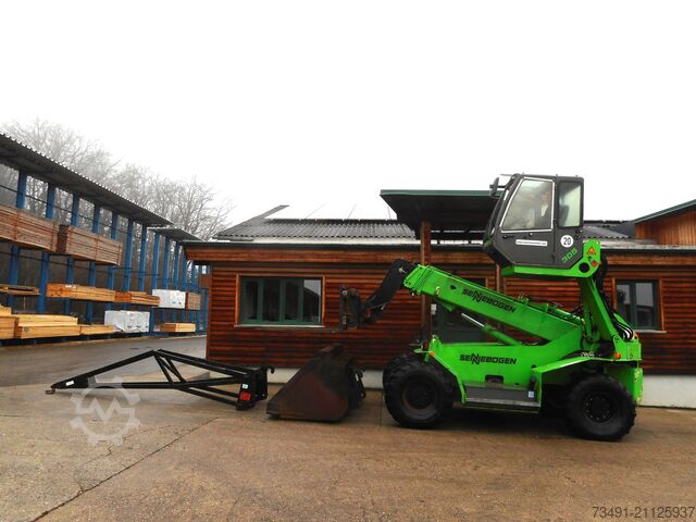 Teleskoplader Sennebogen 305 mit Schaufel + Gabel + Kranarm