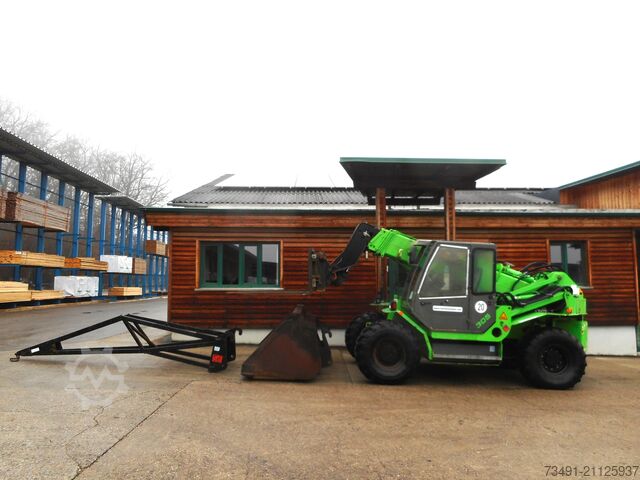 Teleskoplader Sennebogen 305 mit Schaufel + Gabel + Kranarm