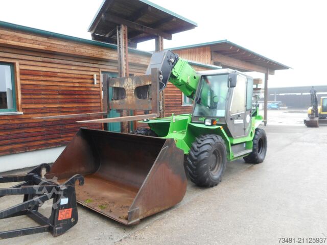 Teleskoplader Sennebogen 305 mit Schaufel + Gabel + Kranarm