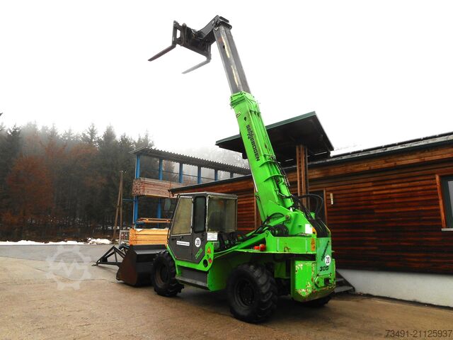 Teleskoplader Sennebogen 305 mit Schaufel + Gabel + Kranarm