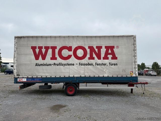 Open trailer with tarp MUELLER FZ-BAU PRITSCHE + PLANE 2680 KG Nutzlast
