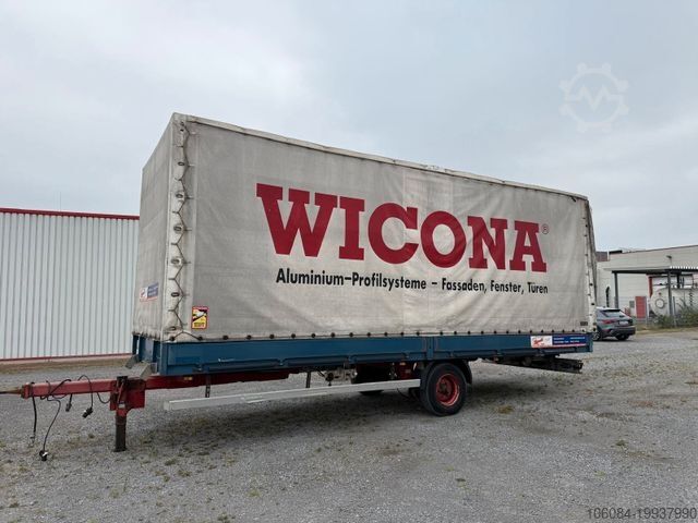 Open trailer with tarp MUELLER FZ-BAU PRITSCHE + PLANE 2680 KG Nutzlast