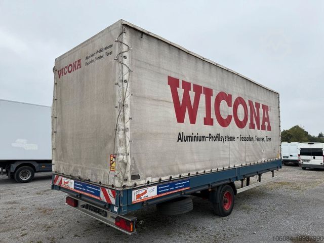 Open trailer with tarp MUELLER FZ-BAU PRITSCHE + PLANE 2680 KG Nutzlast