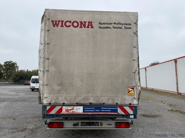 Open trailer with tarp MUELLER FZ-BAU PRITSCHE + PLANE 2680 KG Nutzlast