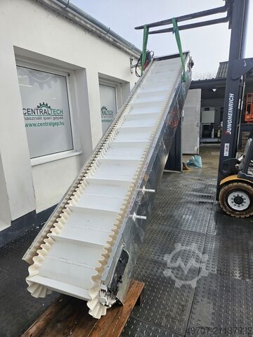 Förderband 445 x 60 cm, Paddelförderband Belt conveyor  4450x600mm 18m/min