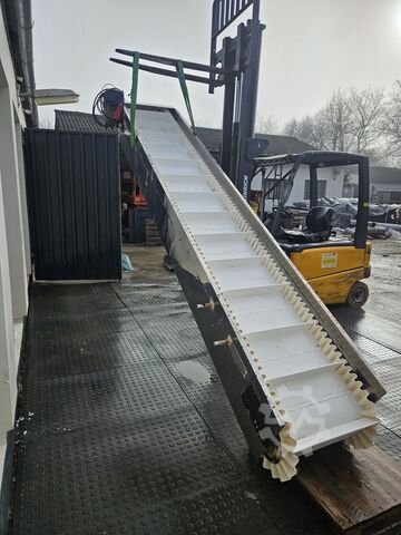 Förderband 445 x 60 cm, Paddelförderband Belt conveyor  4450x600mm 18m/min