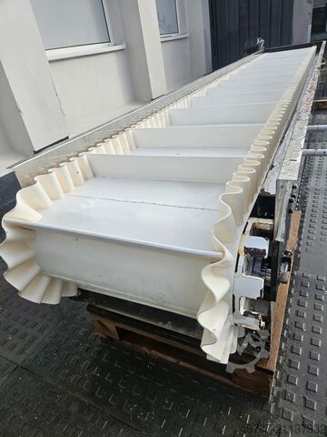 Förderband 445 x 60 cm, Paddelförderband Belt conveyor  4450x600mm 18m/min