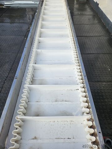 Förderband 445 x 60 cm, Paddelförderband Belt conveyor  4450x600mm 18m/min