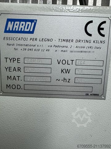 Holztrocknungskammer NARDI K 200 (115 m³) NARDI INTERNATIONAL K 200