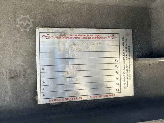 Autotransporter Eroglu ALPB 08 / Semi Dieplader / Auto - Machine Trans...