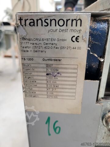 Conveyor belt Transnorm 1200