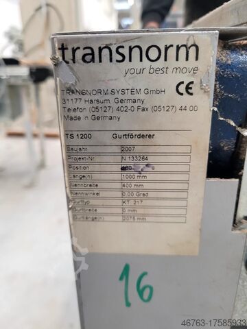 Conveyor belt Transnorm 1200