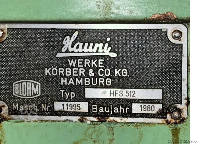 Flachschleifmaschine Blohm HFS 512
