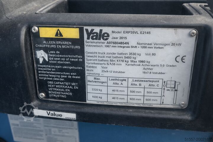 Forklift Yale ERP 35 | 2015