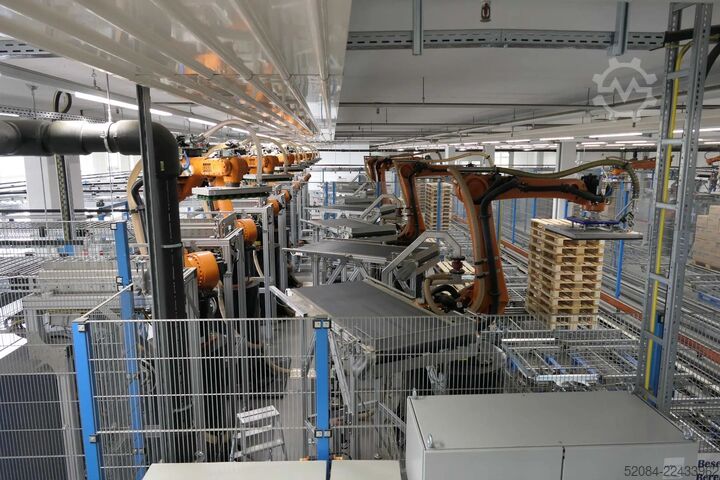 Palletizing system with KUKA robots KUKA Automatische Palettieranlage