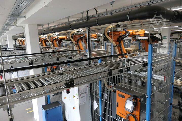 Palletizing system with KUKA robots KUKA Automatische Palettieranlage