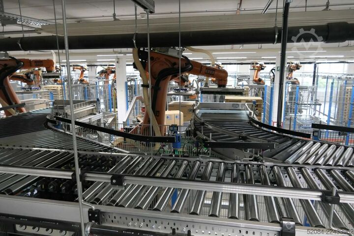 Palletizing system with KUKA robots KUKA Automatische Palettieranlage