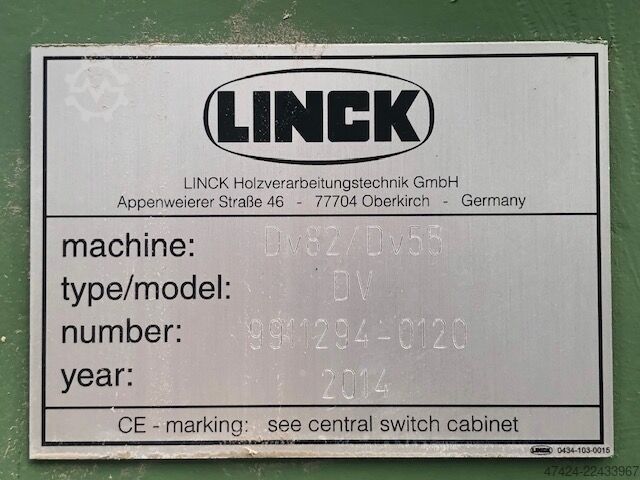 Complete sawmill (stationary) Linck DV 82 /DV 55 Drehvorrichtung