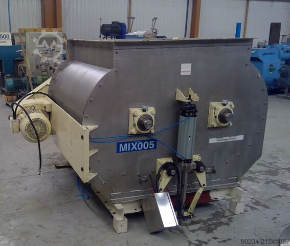 1,000 Litre Tatham Stainless Steel Twin Shaft Paddle Mixer TATHAM 1,000 Litre