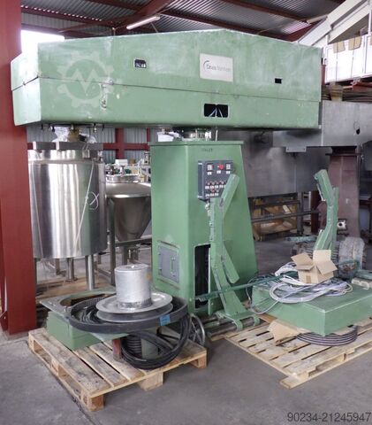 45 kW Dissolver von Drais, Modell RN 3-45 AS VAC, für Vakuumbetrieb mit 2000 L Mischbehälter DRAIS RN 3-45 AS VAC