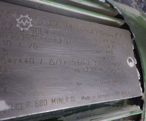 45 kW Dissolver von Drais, Modell RN 3-45 AS VAC, für Vakuumbetrieb mit 2000 L Mischbehälter DRAIS RN 3-45 AS VAC