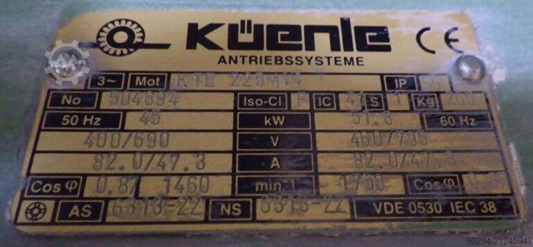 45 kW Dissolver von Drais, Modell RN 3-45 AS VAC, für Vakuumbetrieb mit 2000 L Mischbehälter DRAIS RN 3-45 AS VAC