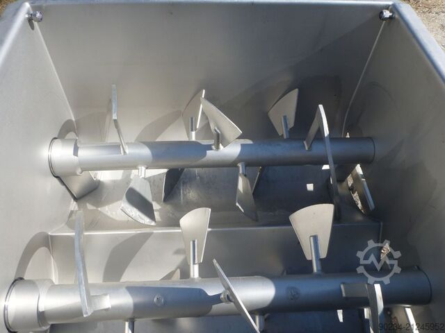 Alco Food Doppelwellen-Paddelmischer aus Edelstahl, Gesamtvolumen 330 Liter. ALCO FOOD MACHINES AMP 300-S