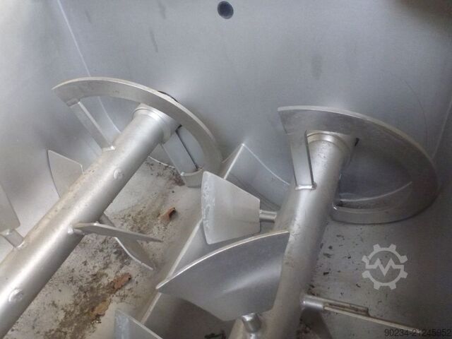 Alco Food Doppelwellen-Paddelmischer aus Edelstahl, Gesamtvolumen 330 Liter. ALCO FOOD MACHINES AMP 300-S