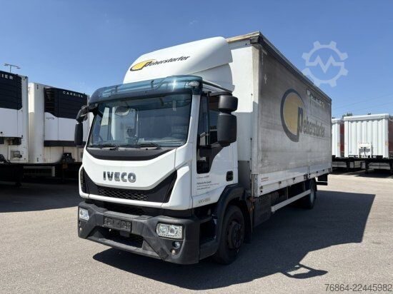 LKW mit Pritsche & Plane IVECO EUROCARGO 140E PLANE, LBW BÄR, EURO 6, KLIMA