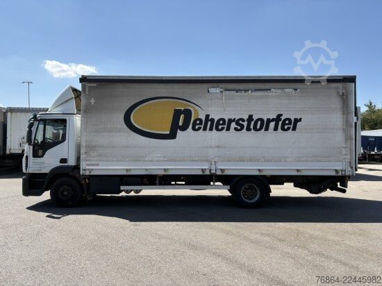 LKW mit Pritsche & Plane IVECO EUROCARGO 140E PLANE, LBW BÄR, EURO 6, KLIMA