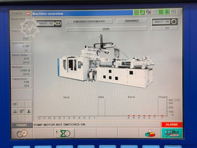 Spritzgießmaschine KraussMaffei KM 1000 - 12000MX