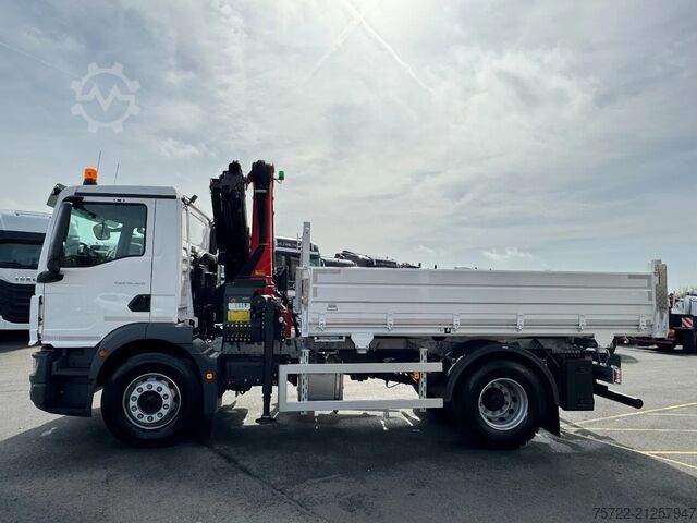 3-Seiten-Kipper MAN TGM 18.320 4x2 BB 3-Seiten Krankipper Palfinger