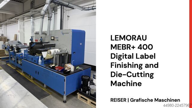 Label finishing and die-cutting machine LEMORAU MEBR+ 400
