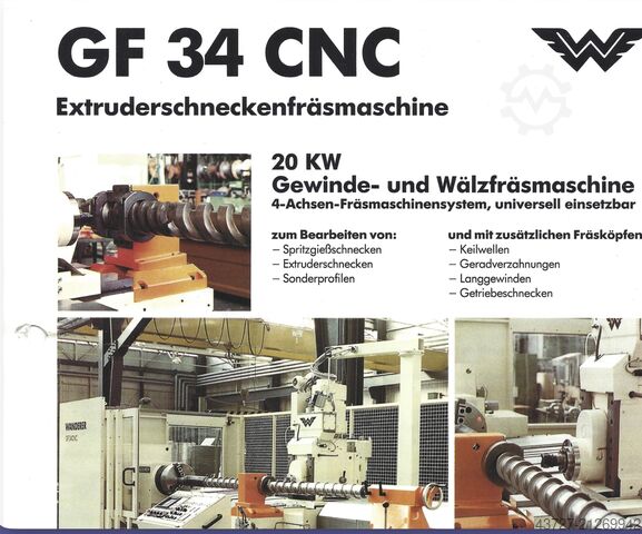 SCREW & BARREL manufacturing Wanderer GF 34 CNC