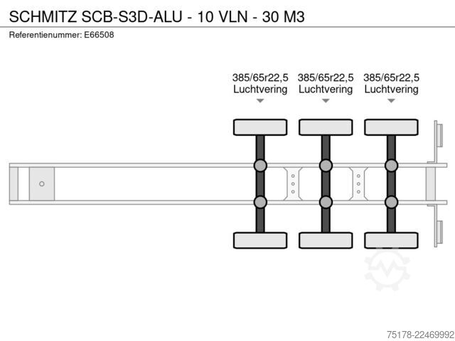 Tipper SCHMITZ SCB-S3D-ALU  - 10 VLN - 30 M3