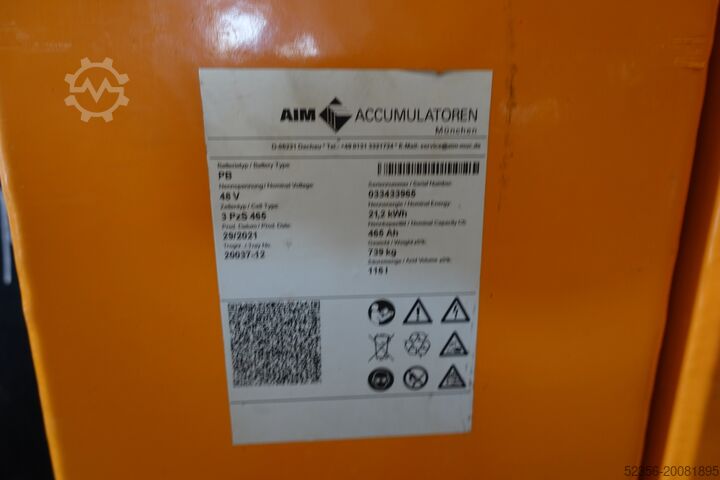 Niederhubwagen Jungheinrich 48V 3PzS465 92% Staplerbatterie