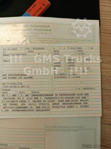 Kipper LKW MAN MAN TGA 35.430 / 8X4 / Meiller Mulde / BORDMATIK