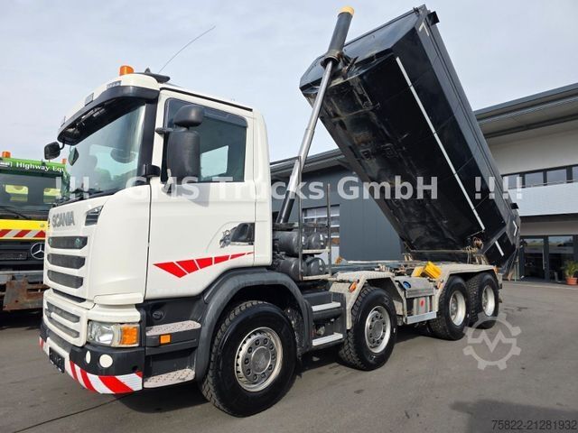 Kipper LKW SCANIA G450 / ISO Thermo Mulde / 8X4 / Opti Cruise