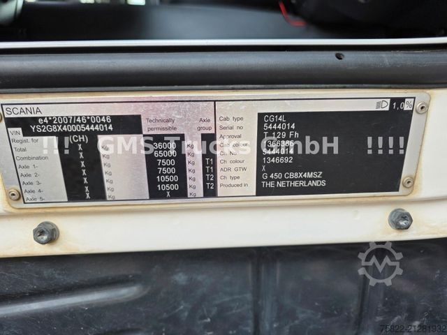 Kipper LKW SCANIA G450 / ISO Thermo Mulde / 8X4 / Opti Cruise