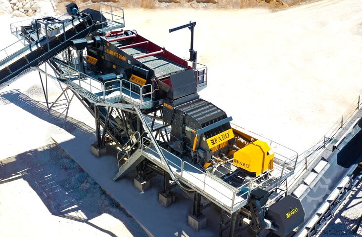 Crushing unit FABO Secondary Impact Crusher 250-350 TPH Secondary Impact Crusher