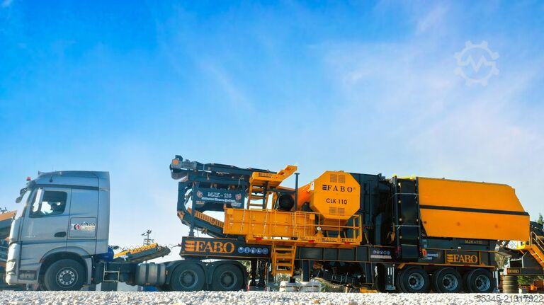 Zerkleinerungsanlage FABO Mobile Jaw Crusher Mobile Jaw Crusher MJK-110