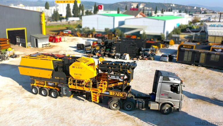 Zerkleinerungsanlage FABO Mobile Jaw Crusher Mobile Jaw Crusher MJK-110