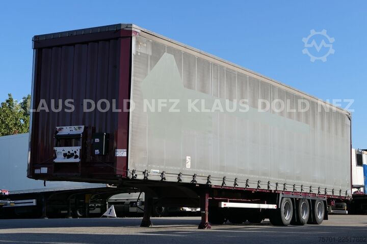 Open semitrailer with tarp KRONE SD Pritsche Plane XL MegaLiner Edscha Bordwände