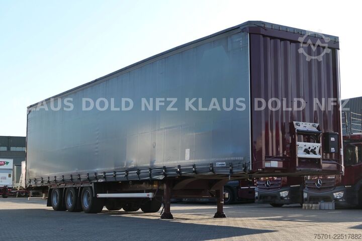 Open semitrailer with tarp KRONE SD Pritsche Plane XL MegaLiner Edscha Bordwände