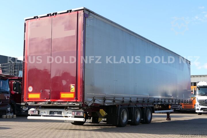 Open semitrailer with tarp KRONE SD Pritsche Plane XL MegaLiner Edscha Bordwände