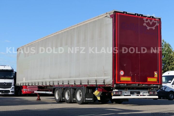 Open semitrailer with tarp KRONE SD Pritsche Plane XL MegaLiner Edscha Bordwände