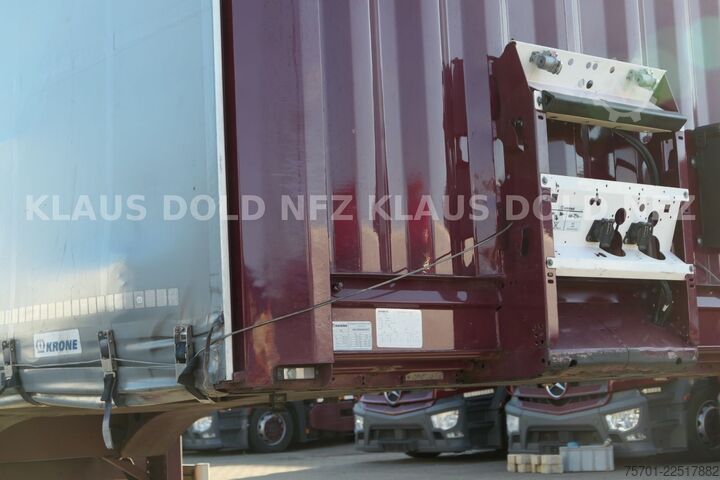 Open semitrailer with tarp KRONE SD Pritsche Plane XL MegaLiner Edscha Bordwände